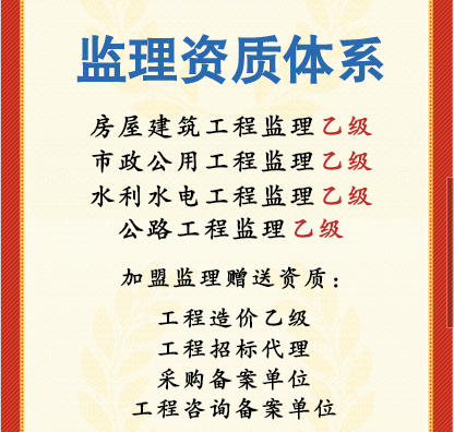 监理综合资质公司加盟