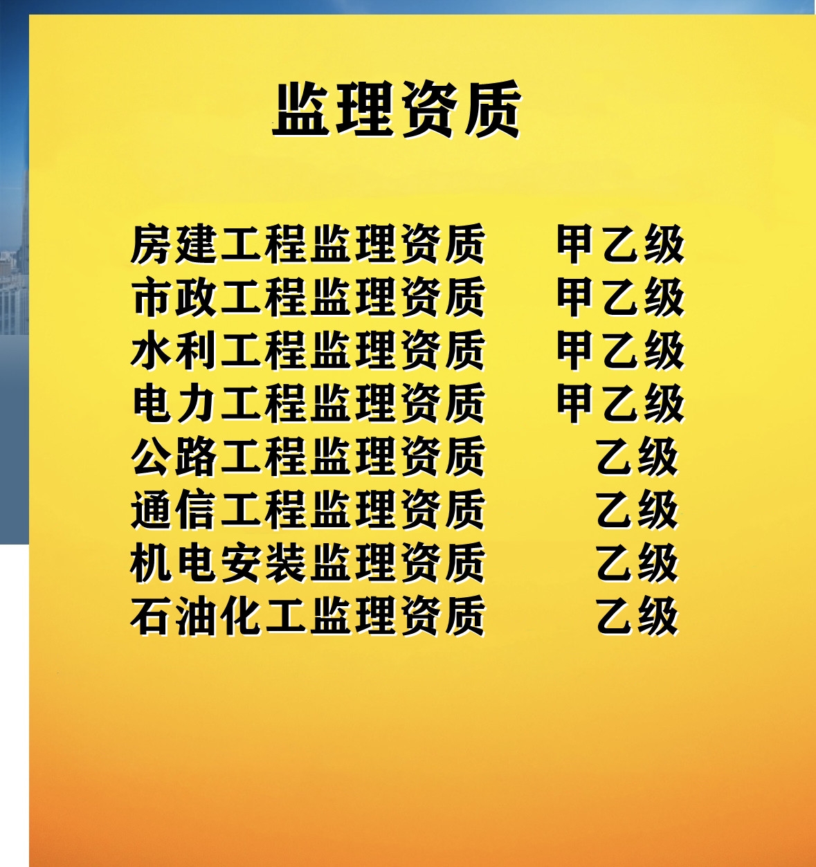 乙级监理公司分公司加盟费用是多少?